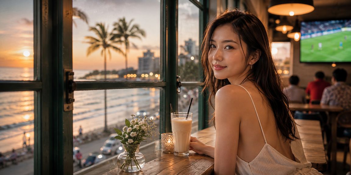 Người hâm mộ bóng đá tại Vũng Tàu theo dõi và đặt cược trực tuyến bên ly cà phê